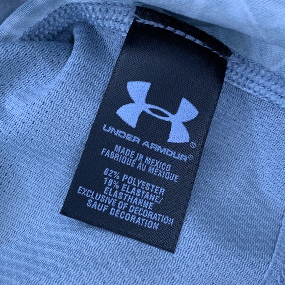 BNWT Men’s Under Armour white/grey/patterned compression Heatgear™️ short sleeve - Picture 6 of 6